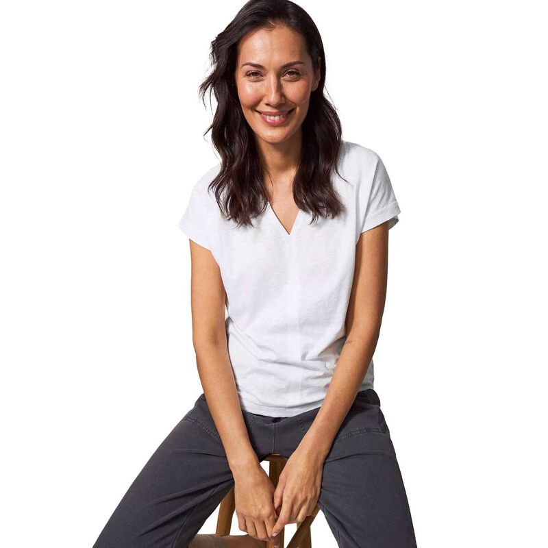 White Stuff Nelly Notch Neck Tee image number 0